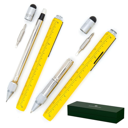 Monteverde ONE TOUCH TOOL SET BALLPOINT PEN WITH STYLUS YELLOW + TOOL PENCIL YELLOW