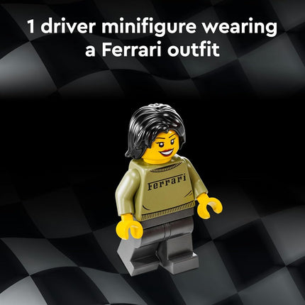LEGO® Speed Champions Ferrari F40 Supercar 76934 Buildable Vehicle, Toy Model Car Playset with Driver Minifigure, Collectible Building Set for Kids, Toy for Boys and Girls