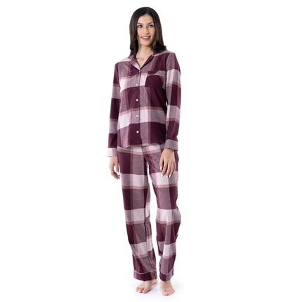 Wrangler womens Long Sleeve Flannel Top and Pant P