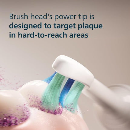 Genuine Philips Sonicare Optimal Plaque Control Replacement Toothbrush Heads, HX9023/65, BrushSync Technology, White 3-pk
