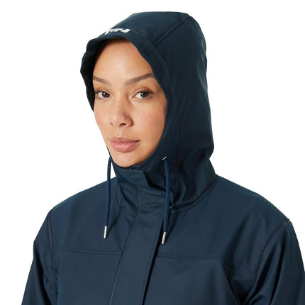 Helly Hansen Women's W Moss Rain Coat, Navy, M