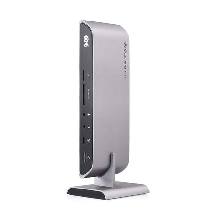 Station d'accueil USB C double écran Cable Matters (station d'accueil USB C) pour MacBook Pro avec double HDMI 4K et chargement d'ordinateur portable 80 W (compatible ports USB-C et Thunderbolt 4 / USB4 / Thunderbolt 3)