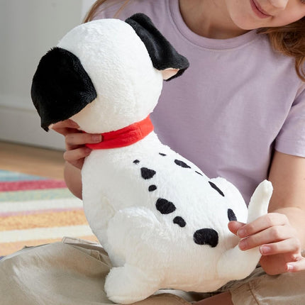 Disney Store Official Lucky Medium Soft Toy for Kids, Cuddly Character with Fuzzy Texture and Embroidered Details, Horseshoe Spot Pattern, Plushy Suitable for All Ages.
