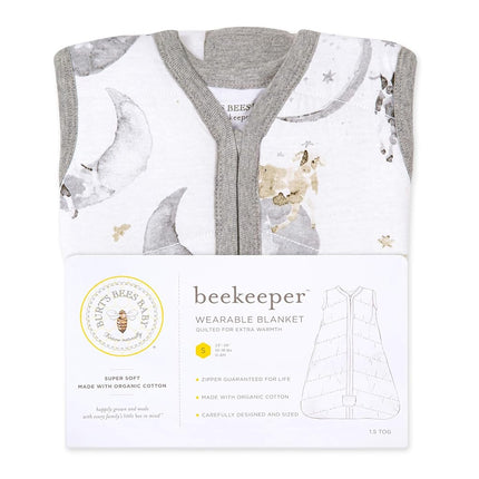Burt's Bees Baby Beekeeper Infant Wearable Blanket, 100% Organic Cotton Unisex, Girl, Boy Swaddle Transition Sack - Light Weight 0.5 TOG or Medium Weight 1.5 TOG - Newborn Essentials Sleep Clothes,
