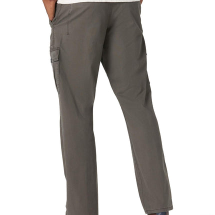 Wrangler Authentics Men's Relaxed Fit Stretch Cargo Pant Casual, Olive Drab, 40W x 29L