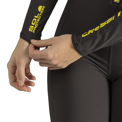 Cressi Skin 1mm (Black-Yellow) [XL], Black/Yellow, X-Large