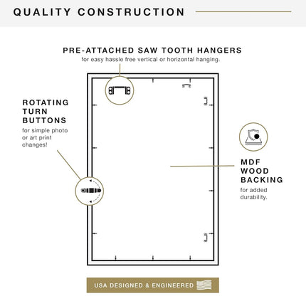 MCS Studio Gallery Frame, Black