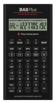 Texas Instruments BA II Plus Professional Calculat