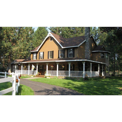 Ekena Millwork LL1C12X02400BD 12" W x 24" H Open Shutters with Center Slits Lifetime Vinyl Top with Fastener (Pair) Bordeaux