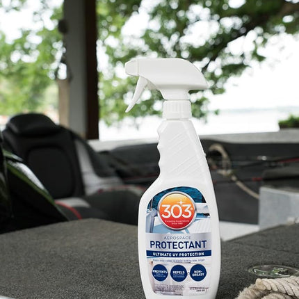 303® Marine Aerospace UV Protectant Spray for Vinyl, Plastic, Rubber, Fiberglass, Leather & More – Dust and Dirt Repellant - Non-Toxic, Matte Finish, (30340M) 473ml