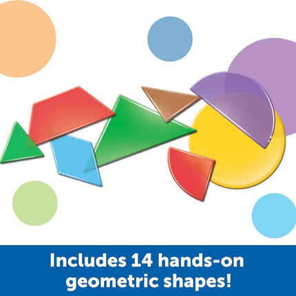 Learning Resources Bucket of Translucent Shapes