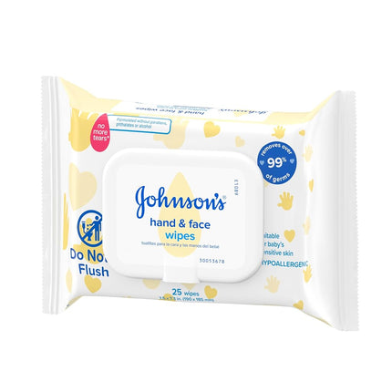 Johnson's Baby Hand and Face Wipes, 25 Count by Johnson's