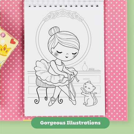 Tiger Tribe Ballet Colouring Set & Drawing Set