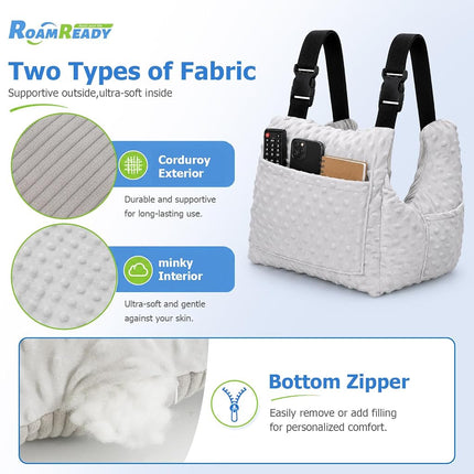 RoamReady Post Mastectomy Pillow After Breast and Heart Surgery Recovery