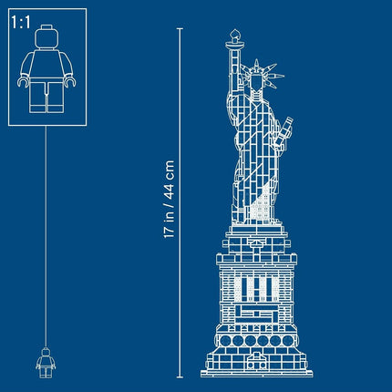 LEGO® Architecture - Statue of Liberty 21042 (Recommended Age 16+ Years)