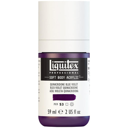 Liquitex Professional Soft Body Acrylic Paint 2-oz bottle, Quinacridone Blue Violet