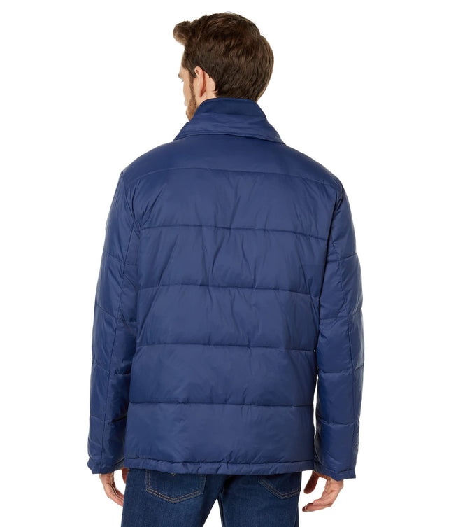 Cole Haan Puffer Jacket Men Can Layer Over Fall and Winter Clothes, Navy, S