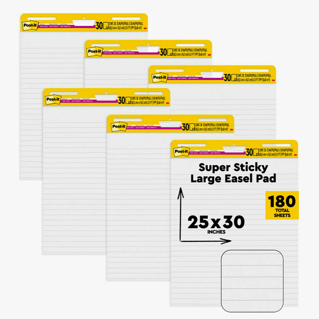 Post-it Super Sticky Easel Pad, 25 x 30 Inches, 30