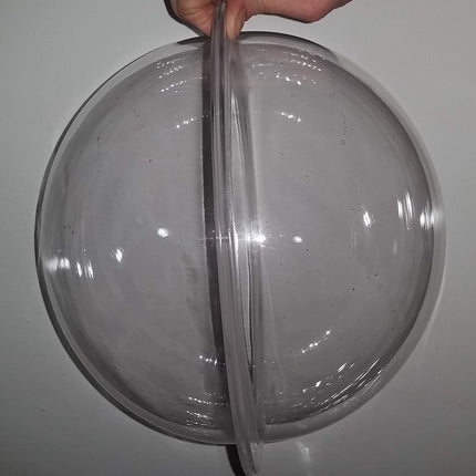 Acrylic Dome/Plastic Hemisphere - Clear - 11" Diameter, 3/4" Flange with Pre-Drilled Holes