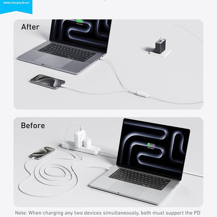 Anker 4 ft 2-in-1 USB C to USB C Cable, 140W Max, Fast Charging for iPhone 16 Series, Galaxy S24, MacBook, iPad, and More (USB 2.0, Braided, White)