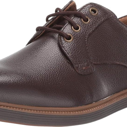 Florsheim Kids Boy's Supacush Plain Toe Ox, Jr. (Toddler/Little Kid/Big Kid) Brown Milled Leather/Brown Sole 1.5 Little Kid
