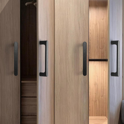Evionlin Walnut Round 5 in 8 pcs Wooden Drawer Pulls Handle pulls for cabinets Kitchen Cabinet Drawer pulls Cabinet Door