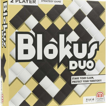 Mattel Games Blokus Duo 2-Player Strategy Board Game, Family Game for Kids & Adults with Black and White Pieces, FWG43