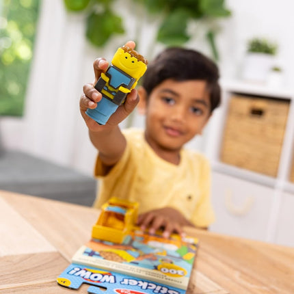 Melissa & Doug Sticker WOW Stamper & Activity Pad − Bulldozer | Book & Travel Toys for Children | Age 3+