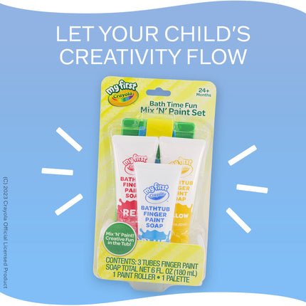 Ensemble de brosses et de peintures au doigt Crayola pour le bain