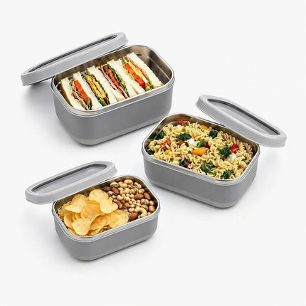 Lille Home Stainless Steel Food Containers with Li