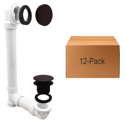 Westbrass 493244H-12-12 12" & 4" Bath Waste & Over