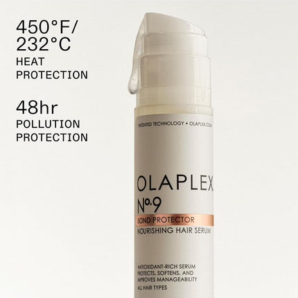 Olaplex No. 9 Bond Protector Hair Serum, Leave-In Styling Hair Treatment, To Style, Strength & Repair, For All Hair Types, 90ml