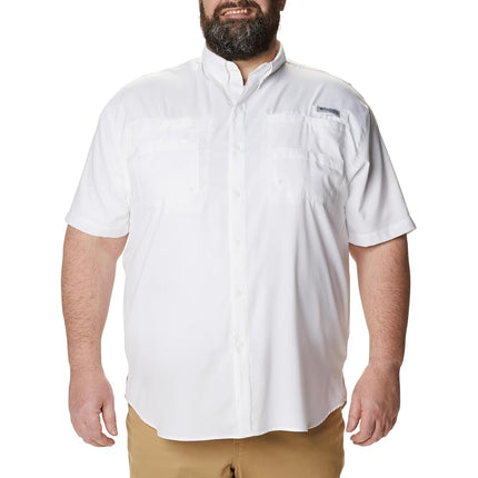 Columbia Men's Tamiami 2 Short Sleeve Shirt, Short Sleeve Shirt, White, Medium