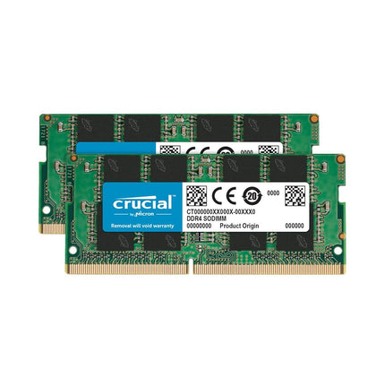 Crucial 32GB Kit (16GBx2) DDR4 2400 MT/s (PC4-19200) DR x8 SODIMM 260-Pin Memory - CT2K16G4SFD824A