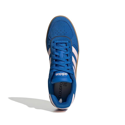 Adidas Women's Breaknet Sleek Sneakers, Bright Royal/Clear Pink/Carbon, 9