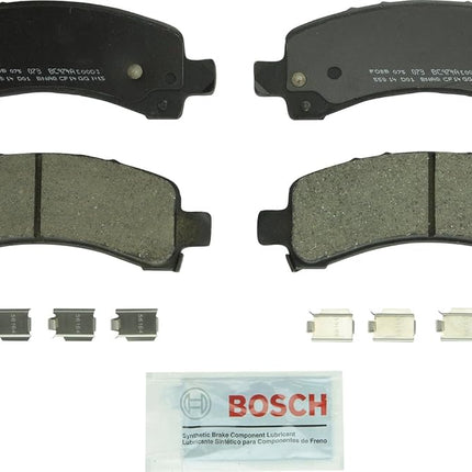 BOSCH BC974A QuietCast Premium Ceramic Disc Brake Pad Set - Compatible with Select Cadillac Escalade; Chevrolet Avalanche, Express, Suburban, Tahoe; GMC Savana, Yukon, Yukon XL; REAR