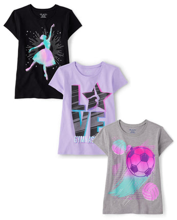 The Children's Place,Girls,Sports Short Sleeve Gra