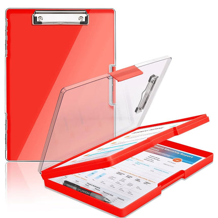 Clipboard with Storage,Heavy Duty Clip Boards 8.5x