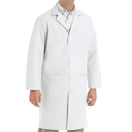Red Kap Men's Original Lab Coat, White, 48