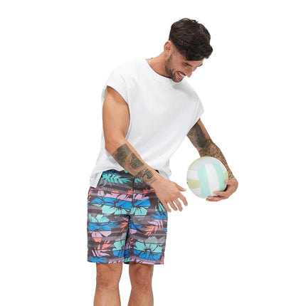 Speedo Bañador de Hombre Largo hasta la Rodilla Tipo Boardshort Bondi de Rayas, 20" Maison Floral