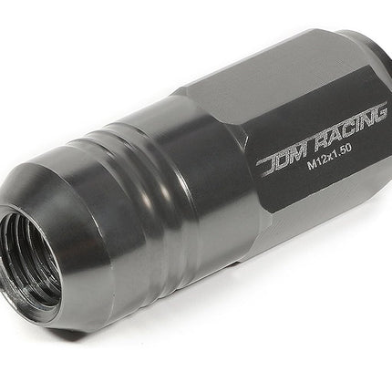 DNA MOTORING LN-ZTL-9020-15-GM 20Pcs Closed End Design M12 x 1.25 Aluminum Alloy Wheel Lug Nuts + Deep Drive Extension Adapter, 20mm OD/50mm Height (Gun Metal)