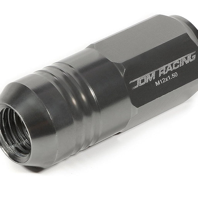 DNA MOTORING LN-ZTL-9020-15-GM 20Pcs Closed End Design M12 x 1.25 Aluminum Alloy Wheel Lug Nuts + Deep Drive Extension Adapter, 20mm OD/50mm Height (Gun Metal)