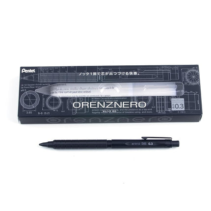 Pentel Orenz Nero Automatic Mechanical Pencil, 0.3mm, Metal Barrel, 1PK