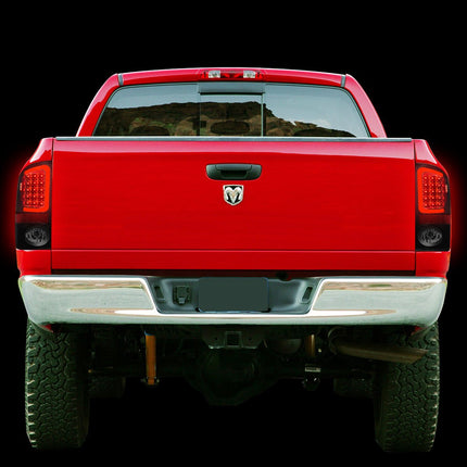DNA MOTORING TL-DRAM07-LED-RD3D-BK-SM LED 3D Tail Light Assembly Driver & Passenger Side [Compatible with 02-06 Dodge Ram 1500 2500 3500]