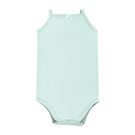 Bodysuits de Algodón sin Mangas Unisex para Bebé Hudson Baby, Flamenco Palmera, 3-6 Meses