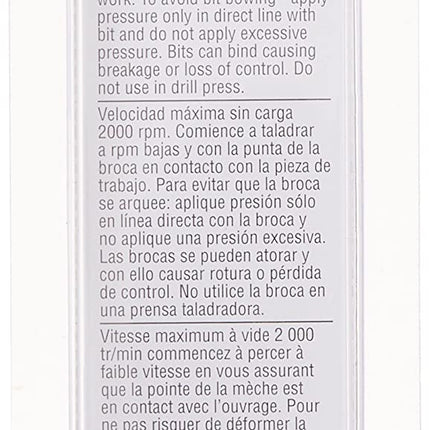 BOSCH LBH0025 Juego de 5 brocas para taladro percutor de vástago redondo de 5/32 pulg. x 6 pulg.