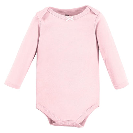 Hudson Baby unisex-baby Cotton Long-sleeve Bodysuits, Blue Toile, 9-12 Months