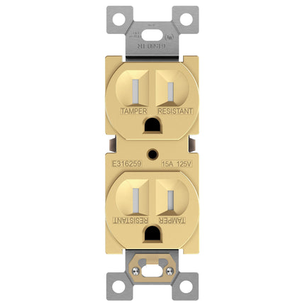 ENERLITES Elite Series Duplex Receptacle, Resident