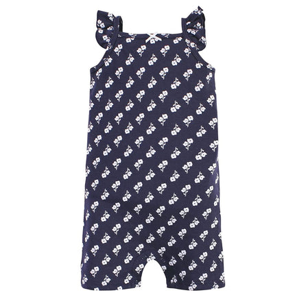 Grenouillères en coton unisexe Hudson Baby, motif Fleurs des champs, 3-6 mois