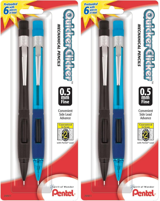 Pentel® Quicker Clicker™ Automatic Pencils, 0.5 mm
